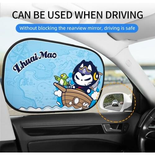 Car Sun Shade UV Protection Car Curtain Car Window Sunshade Side Window Mesh Sun Visor Summer Protection Window Film