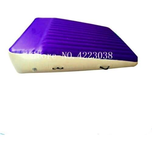 Free Shipping 3m Lenght,1.5m Width,0.2m-0.6m Height Triangle Mat Inflatable Gym Air Track With Incline Air Ramp For Gymnastics