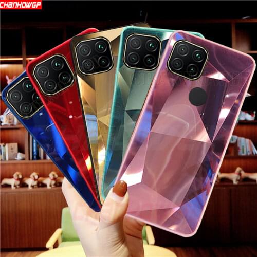 3D Laser Diamond Mirror Case For Xiaomi Redmi 9C NFC 9 9A 9AT Soft TPU Back Cover For Redmi Note 9S 9 Pro Note9 Phone Case Coque