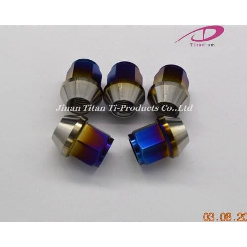 Gr5 titanium lug nut for car hub M12*1.25/1.5*27