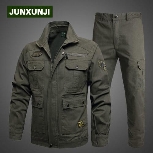 Authentic pure cotton camouflage suits autumn thickening of men outdoor hunting the dress soldiers unified military uniform