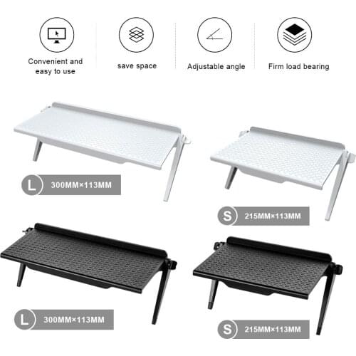 Creative Multifunctional Storage Rack Adjustable TV Screen Top Shelf Display Rack Desk Storage Organizer Computer Accessories