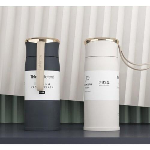 Small Portable Thermos Bottle 310ml Vacuum Flask Insulated Coffee Cup 304 Stainless Steel Tumbler Termo Acero Inoxidable Office