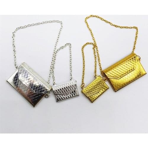 1/12 1/6 Scale Female Figure Scene Accessories Metal Material Shoulder Messenger Bag Handbag Model for 12 inches Action Figures