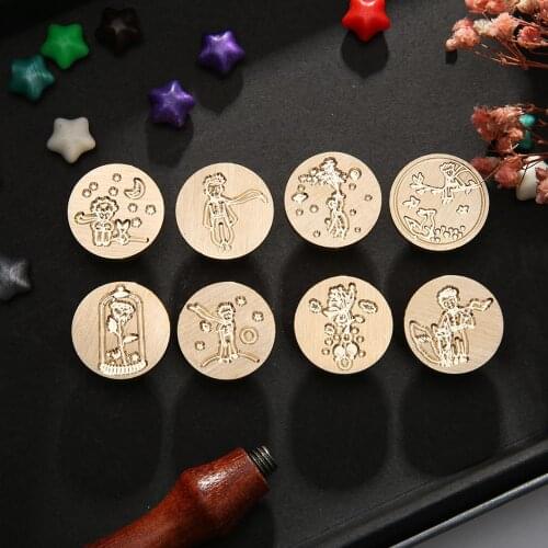 25mm Copper Head European Letter Wax Paint Seal Vintage Envelope Sealing Copper Head Stamp DIY Retro Metal Decorate (Only Head)