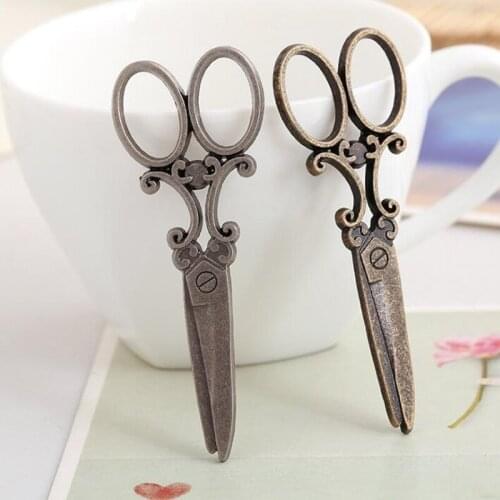 Fashion 5pcs 60*25mm Alloy Pendant Bronze Plated Scissors Pendant ap1148