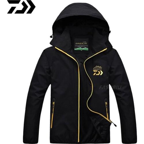 DAIWA Professional Fishing Clothes Mens Outdoor Sports Waterproof on Foot Suit Riding Camping Windproof fishing Jacket