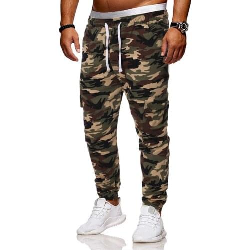 Men brand new personalized fashion leisure business creative camouflage sports pants casual pants men joggers sweatpants men