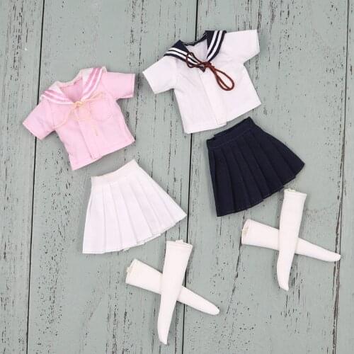 Outfit for Blyth doll School Uniform with stocking cosplay for the 1/6 BJD ICY dbs