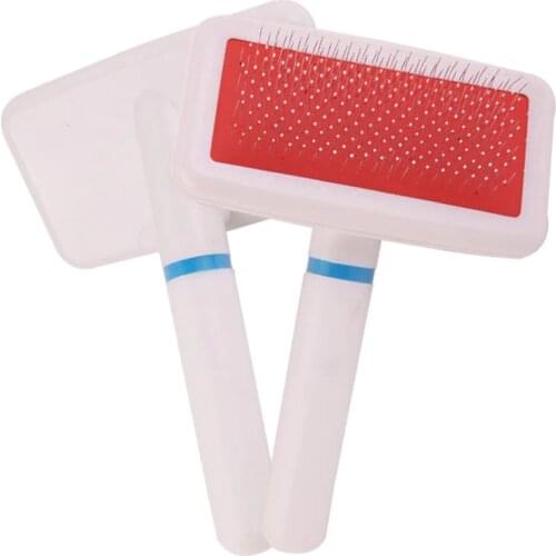 Pet Cleaning Supplies Dog Hair Finishing Comb Plastic White Close-tooth Comb To Remove Floating Hair Cats Accessories Hair Tools