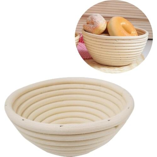 Handmade Wicker Bread Basket Rattan Woven Storage Baskets Kitchen Bread Box Round Fruit Tray Bowl Rattan Organizer Home Decor