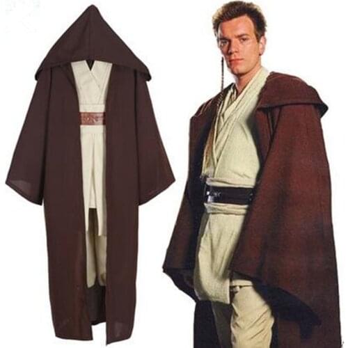 Full set Star Wars Costume Jedi Knight Cosplay Costume Anakin Costume includes lightsabe Three elections