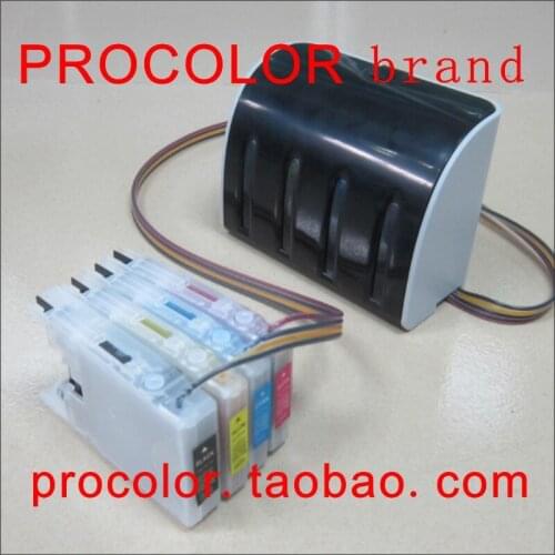 PROCOLOR Continuous Ink Supply System CISS for BROTHER LC12(MFC-J810DN/MFC-J810DWN/MFC-J825N/MFC-J840N/MFC-J860DN/MFC