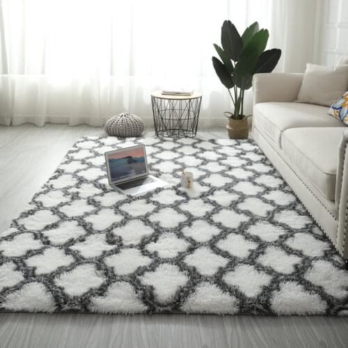 Fluffy Soft Kids Room Carpet Anti-Skid Large Fuzzy Shag Fur Area Rugs Modern Indoor Home Living Room Carpet Children Bedroom Rug