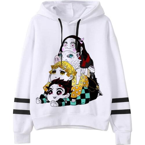 Demon Slayer Kimetsu No Yaiba Men/Women Hoodies Anime Unisex Harajuku Aesthetic 90s Sweatshirt Ulzzang Graphic Casual Male Hoody