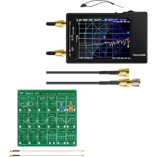 Nanovna Vector Network Analyzer 2.8 Inch Touchscreen With Case + Filter Attenuator RF Demo Kit Nanovna RF Tester Board