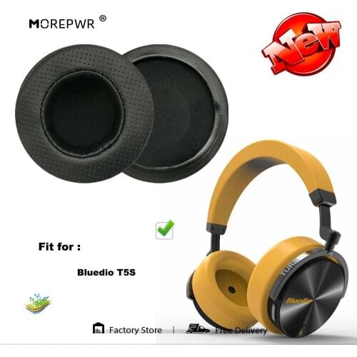 Replacement Ear Pads for Bluedio T-5S T5S T 5S Headset Parts Leather Cushion Velvet Earmuff Earphone Sleeve Cover