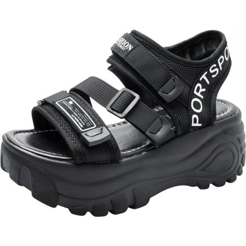 Womens Platform Sandals Stylish and Comfortable Summer Wear-resistant Ladies Sandals Beach Shoes
