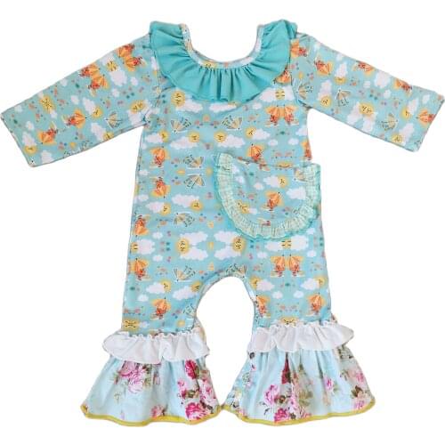 2020 Cute Newborn Infant ruffles Romper Baby Girl Boy Print Warm Jumpsuit long sleeve Clothes Body Para Bebes
