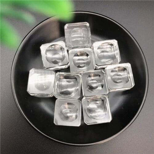 4 Size Clear Square Dimple Crystal Ball Display Bases Table Holder Stand Home Gift Natural Quartz Crystals