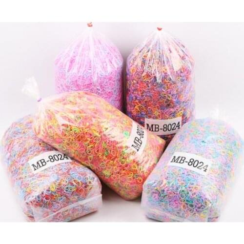 8024 Pet grooming rubber band 1mm Dog headwear Dog Teddy York rubber band does not hurt hair pet rubber band 100g TPU2