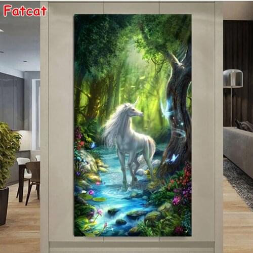 Diamond Painting Animal Unicorn Full Drill 5D DIY Embroidery Mosaic Cross Stitch Kits Home Bedroom Wall Decor Art Picture PP2321