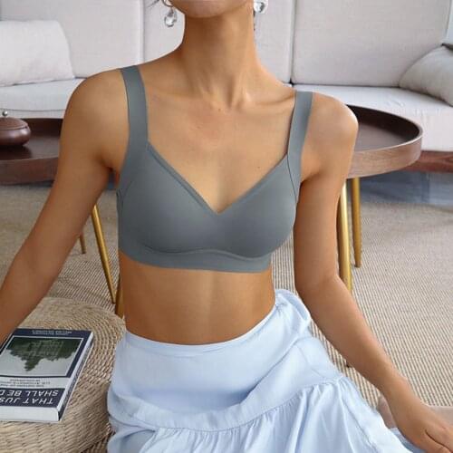 Seamless Bra Wire Free Brassieres Push Up Pad Bralette Soft Intimate Underwear Sexy Intimates Womens Fitness Lingerie Underwear