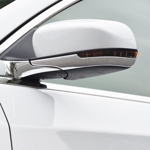 For Jeep Compass 2017 2018 2019 Chrome Side View Rearview Mirror Strip Molding Trim Sticker Exterior Accessories Car styling