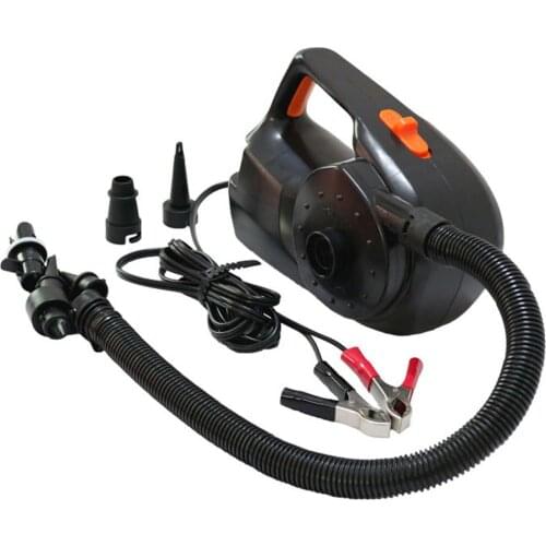 Electric Inflatable Air Pump 500L/min Car Rechargable Pump For Kayak Boat Swimming Pool Air Cushions Ball Auto Portable Blower