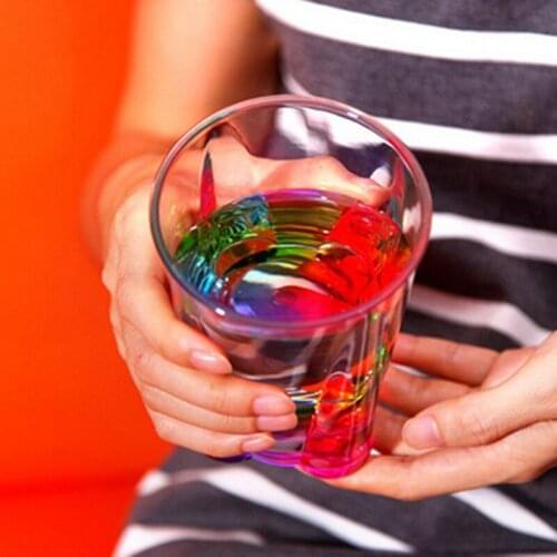 European Acrylic Rainbow water cup Originality wine glass whiskey glasses household water cups Girlfriends birthday gift cup