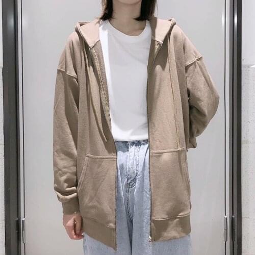 UNUTH Girls Oversize Fleece Jackets 2021 Spring-Autumn Fashion Ladies Loose Thick Cotton Coats Vintage Women Chic