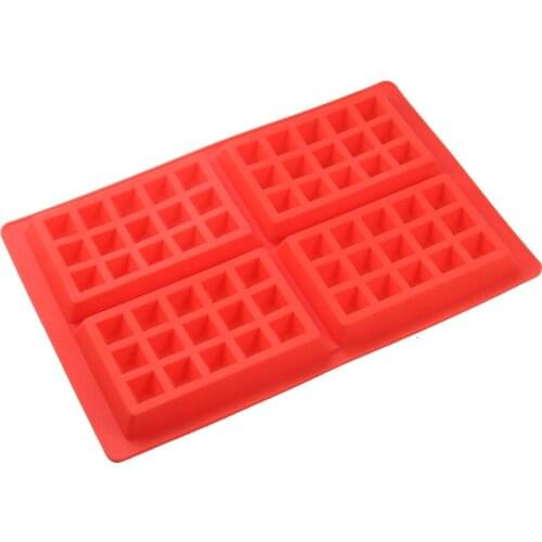 Waffle Mold Non-stick Cake Mould Waffle Makers Silicone Candy Chocolate Pan Muffin Mould Baking Tool Kitchen Accessories