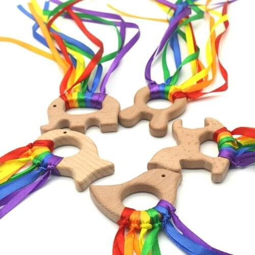 Montessori Baby Toys Colorfull Wooden Animal Figurines Montessori Educational Preschool Training Toys for 1 Year A1266F