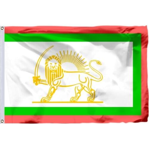 Iran Persia 1906 Flag 90x150cm 3x5ft 100D Polyester Double Stitched High Quality Banner Free Shipping