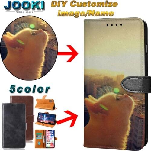 JOOKI Wallet Case For LG Stylo 5 case cover, DIY Custom Personalized Phone Case For LG Stylo 4 Customized Print Flip Cover