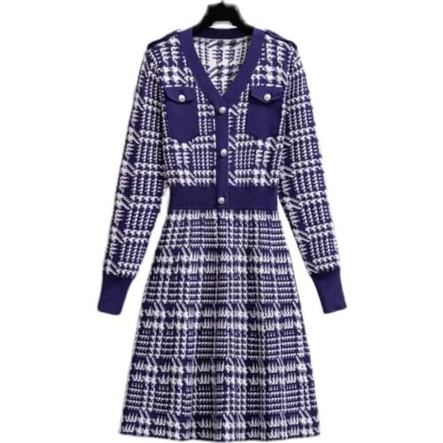 Модные платья в клетку LUKAXSIKAX China At AliExpress