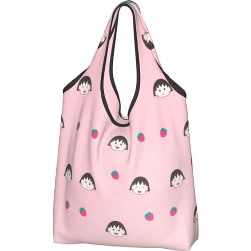 Maruko (7) Canvas Bag Women Cheap Bag Japanese Anime Chibi Ins Storage Bag