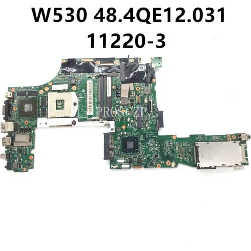 Free shipping For thinkpad W530 Laptop motherboard 48.4QE12.031 11220-3 N14P-Q1-A2 2GB K2000M DDR3 working well