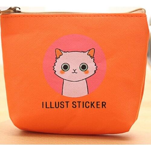 Cute Animal Card Holder Key Bag Cartoon Cat Coin Purses Women Wallets Small Money Bags For Girls Ladies Purse Kids Children