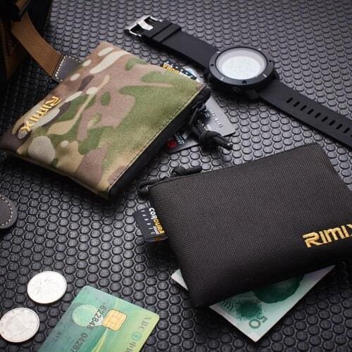 RIMIX Multifunction Change Purse Coin Case Portable Multifunction Key Card Case Wallet Outdoor Commuting Daily Travel