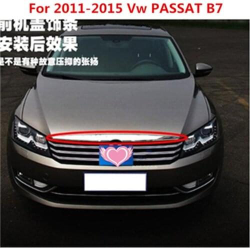 ABS Chrome Front Grille Around Trim Racing Grills Trim For 2011-2015 Volkswagen Passat B7