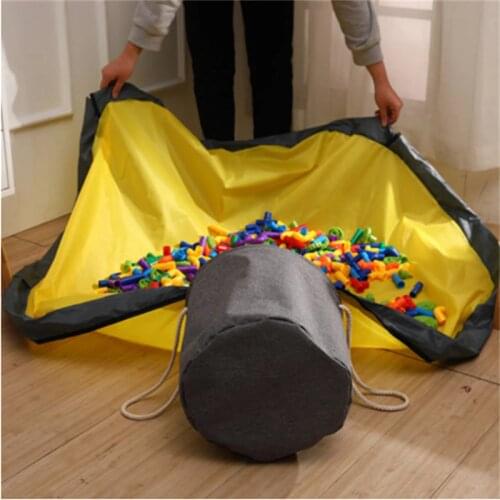 Portable Slide Away Toy Clean-Up Storage Bag Multifunctional Toys Organizer Toy Bag Basket Integrated Waterproof Storage Bucket