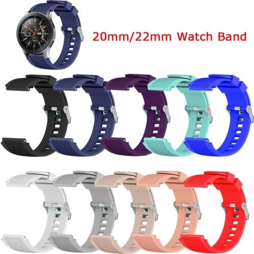 20mm 22mm Watch Strap for Amazfit Bip Wristband for Xiaomi Amazfit Pace/Stratos 2 2S Watch Band for Garmin Vivoactive3 Bracelet