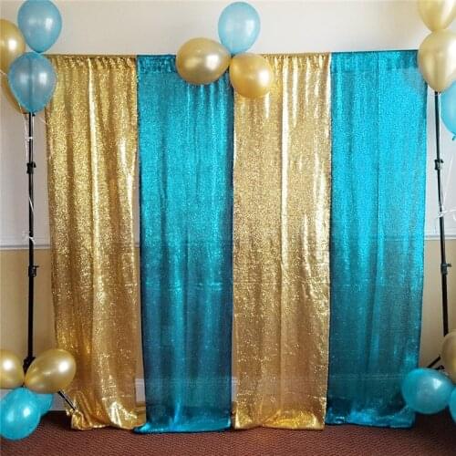 Luxury Sequins Backdrops Photographic Backdrop Panel Curtain Drape For Wedding Birthday Party Background Curtain Studio Shooting