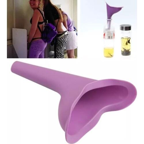 Women Portable Toilet Female Urinal Outdoor Camping Festival Silicone Urination Funnel Urine Device Tent Accessories