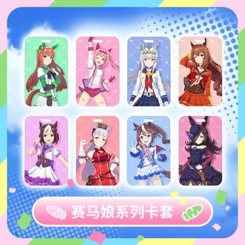 Umamusume: Pretty Derby Silence Suzuka Tokai Teio Oguri Cap Student ID Bus Bank Card Holder Keychain Card Case Pendant Toy