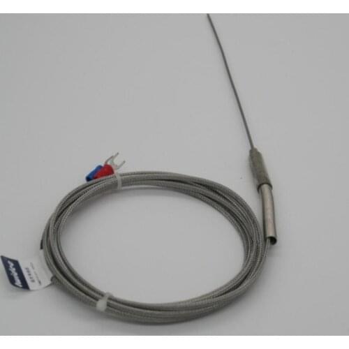 High-quality Generic New 2 Meter High Temperature 0~800 C Thermocouple j Type Probe Sensors Stainless Steel diameter:1.5MM