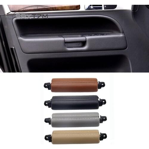 LHD RHD Interior Driver Door Leather Pull Handle Replacement For VW Volkswagen Touareg 2003-2010