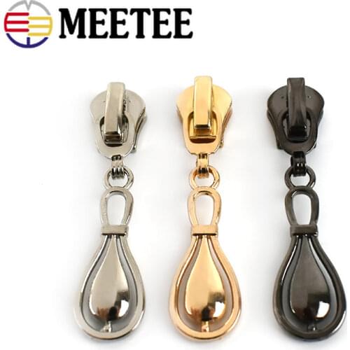 10pcs 5# Zipper Slider for Resin/Nylon/Metal Zips Jacket Coat Bag Zippers Head Puller Repair Kit DIY Clothing Sewing Accessories