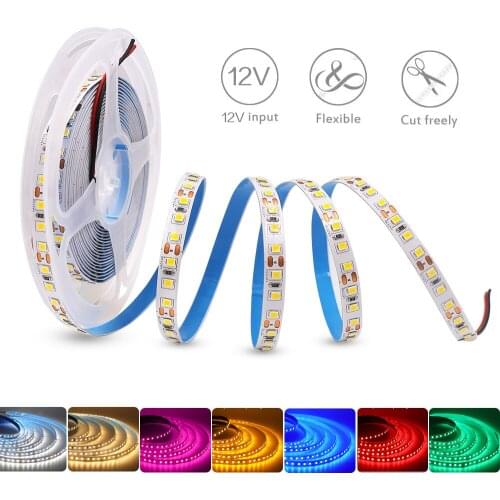DC 12V LED Strip 120leds/m SMD 2835 Super Bright Flexible Tape Ribbon Lamp Led Strip Light 5m/roll